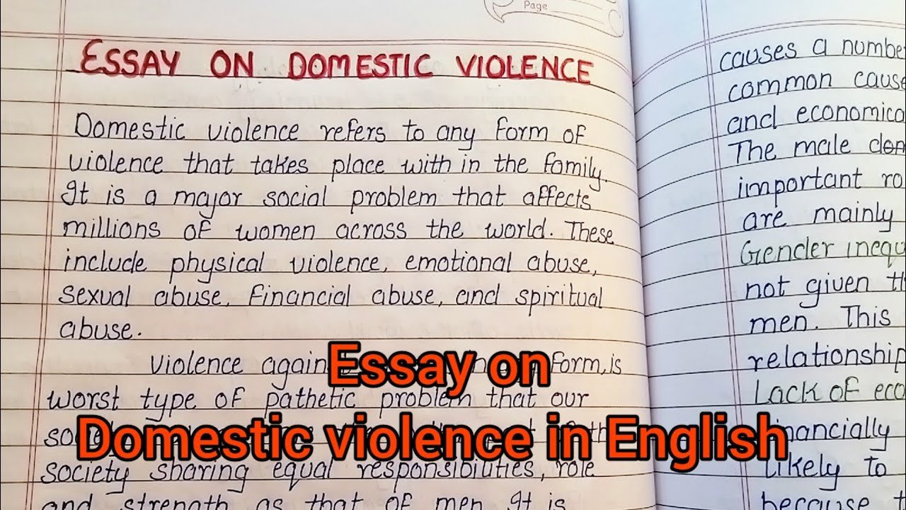 essay on domestic violence act 2005